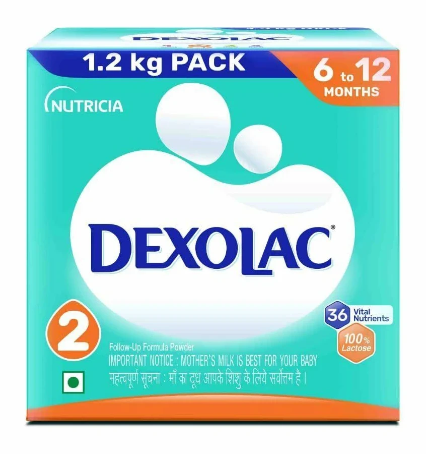 DEXOLAC Dexolac Infant Formula Baby Milk Powder Stage 2 1.2 kg - (6 - 12 Months)