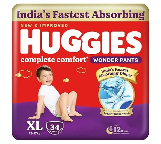 Huggies Complete Comfort Wonder Pants - XL, 34 Pcs