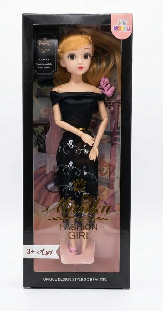 Manku Fashion Girl doll black