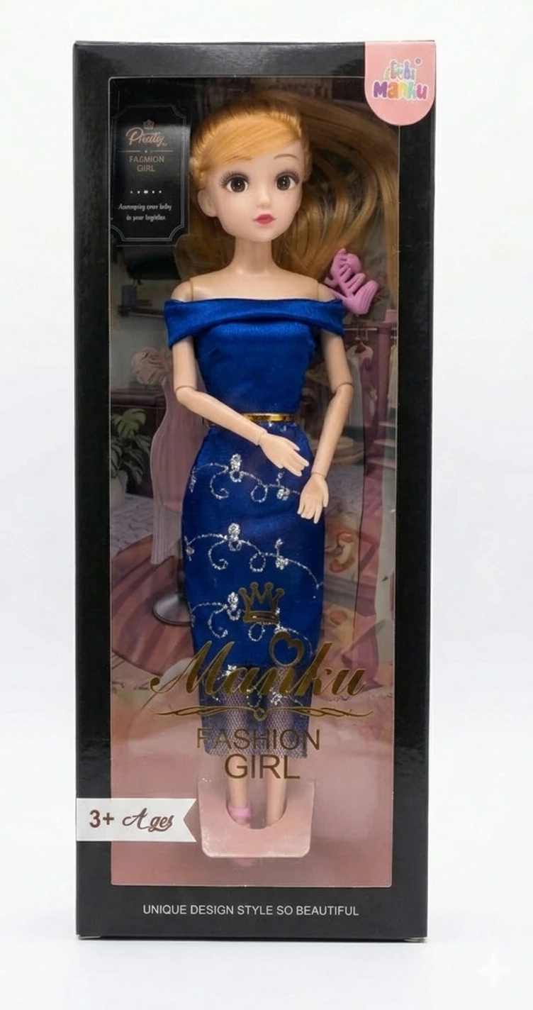 Manku Fashion  Girl blue doll