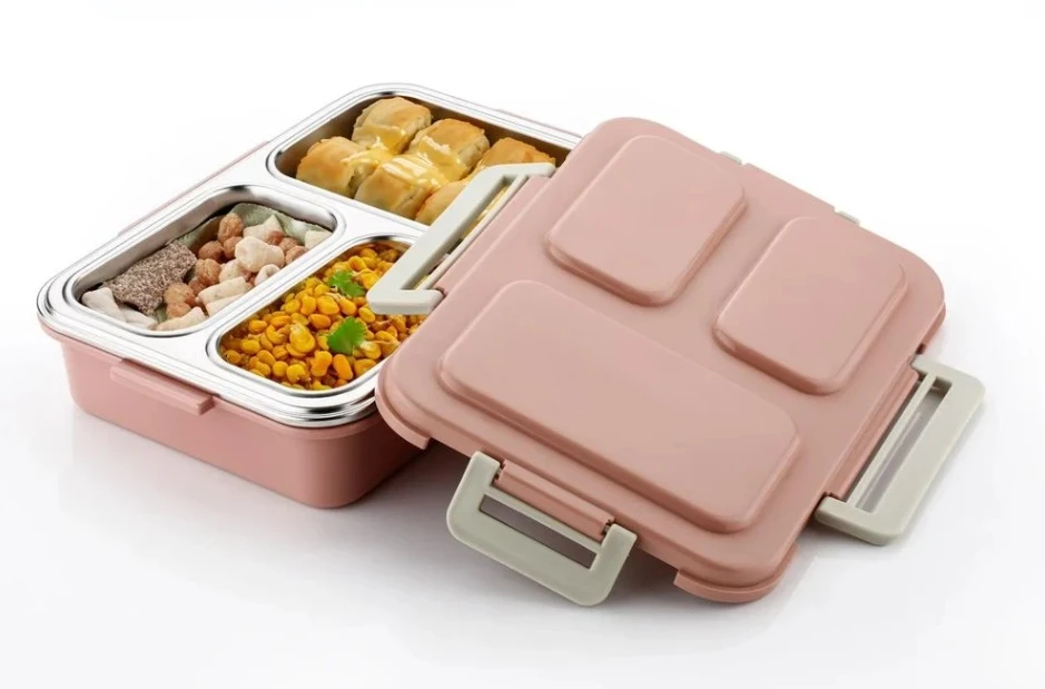 ERIGO Steel Lunch Box Pink