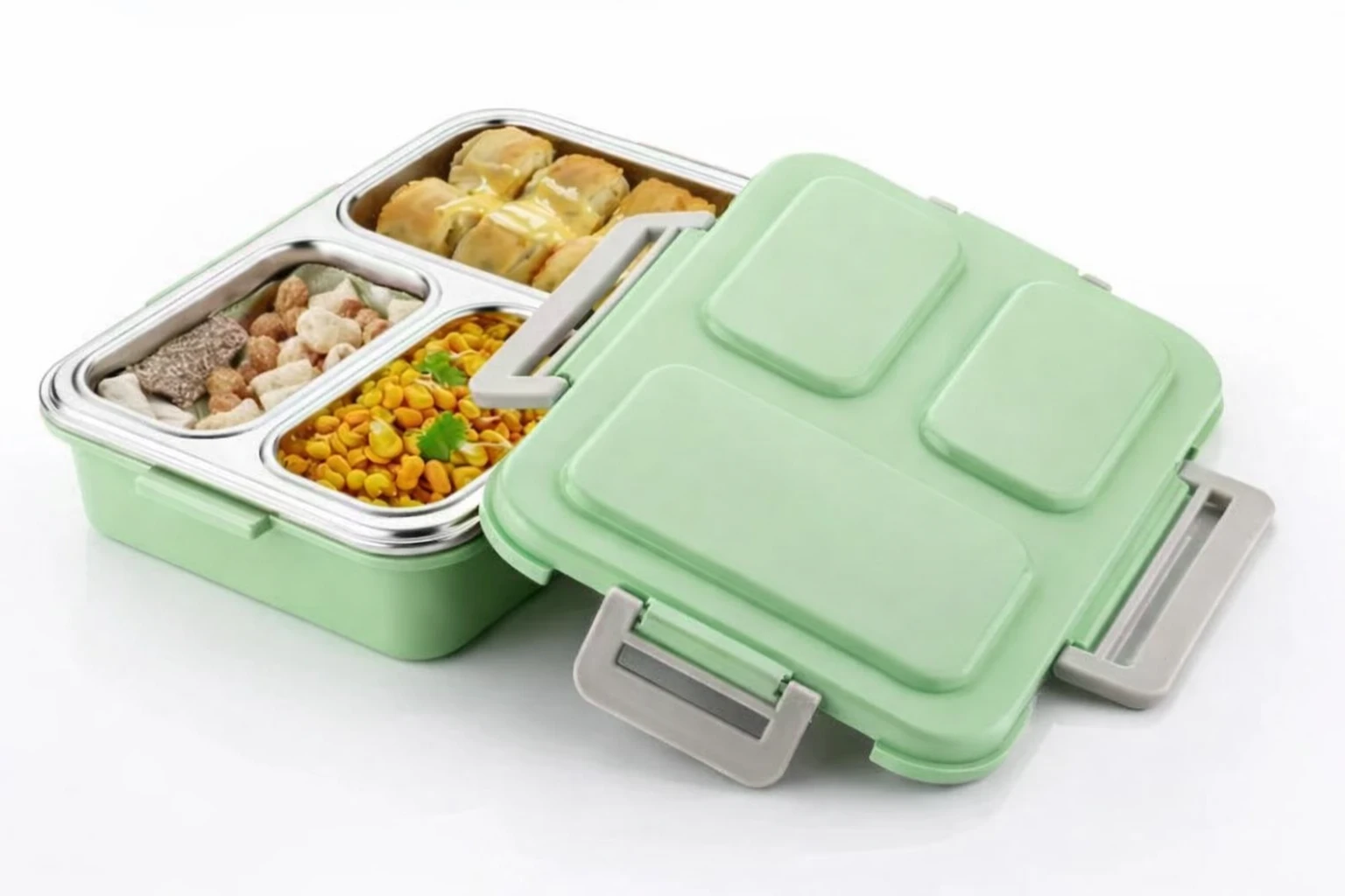 ERIGO Steel Lunch Box green