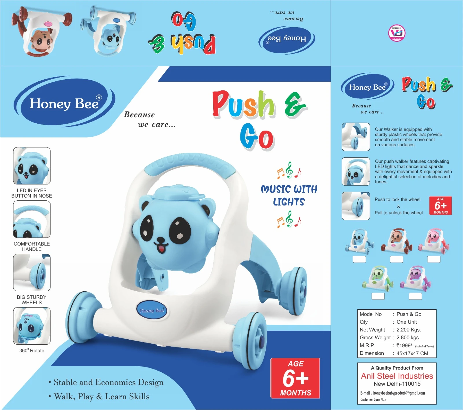 Honey Bee Push and go