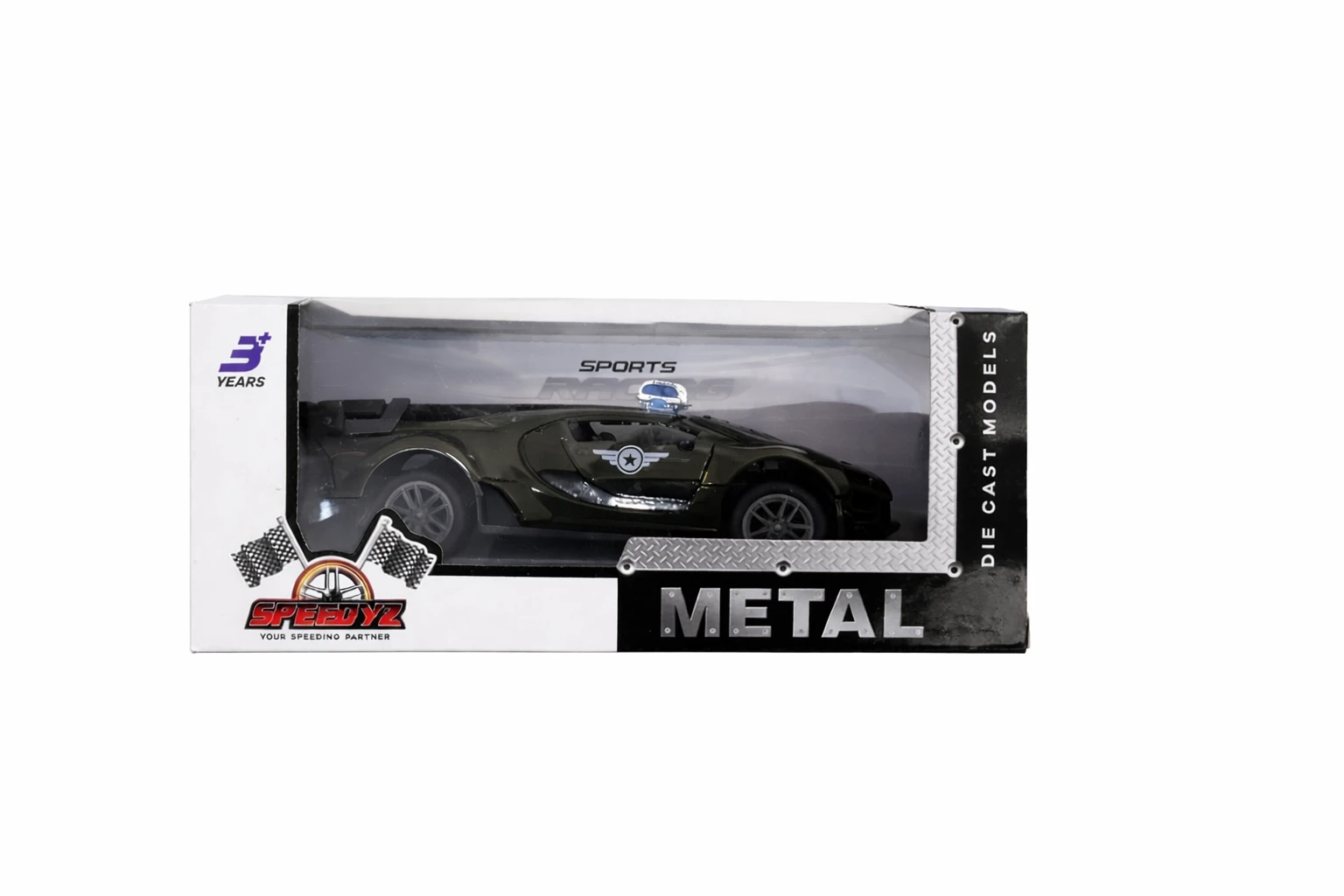speedyz metal die cast car  dark green