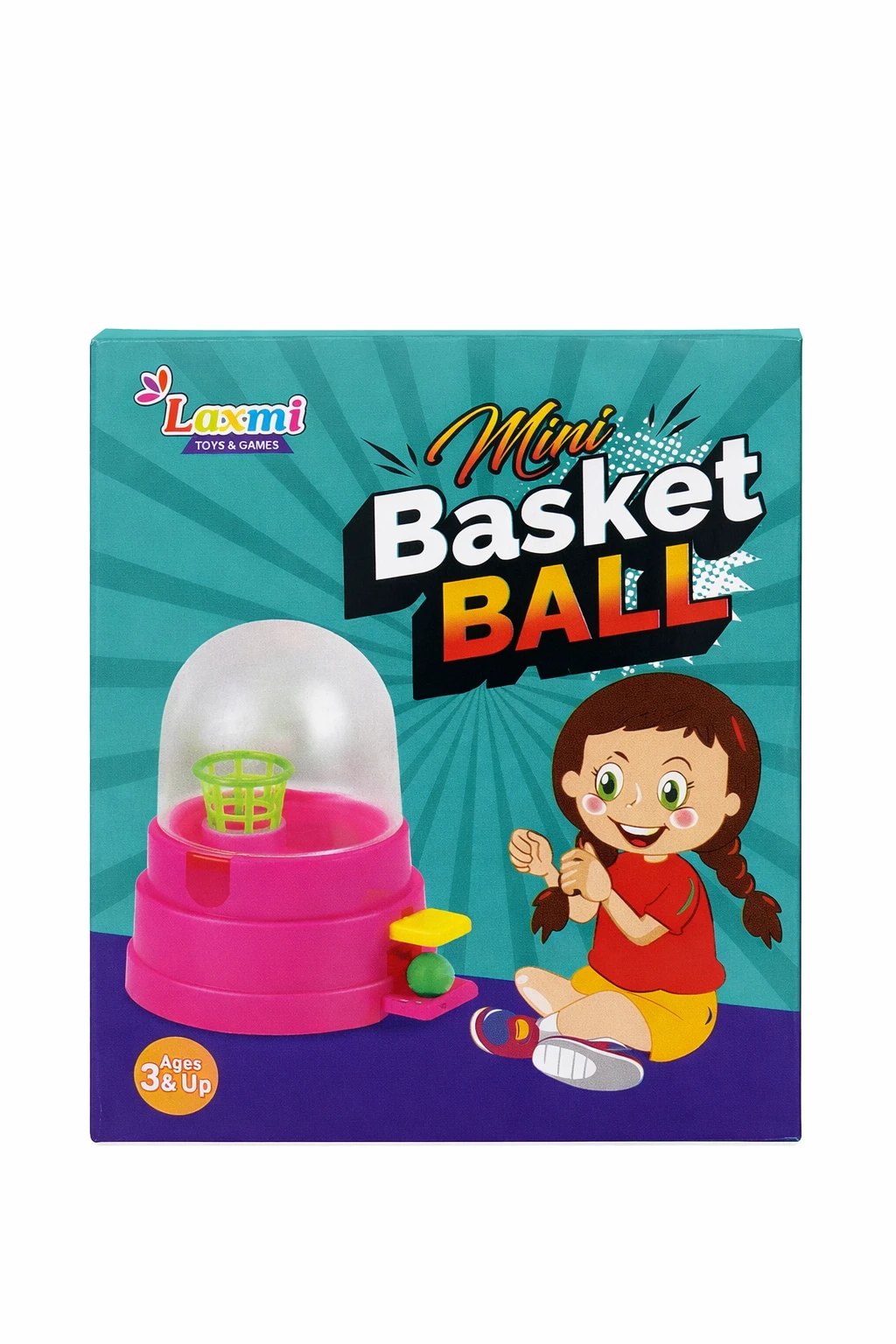 Laxmi Mini Basket Ball Game Toy for Kids (Ages 3+)