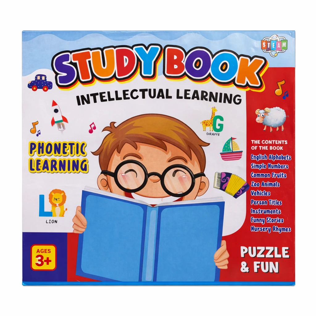 Study Book – Intellectual Learning Educational Book for Kids (3+ Years)
