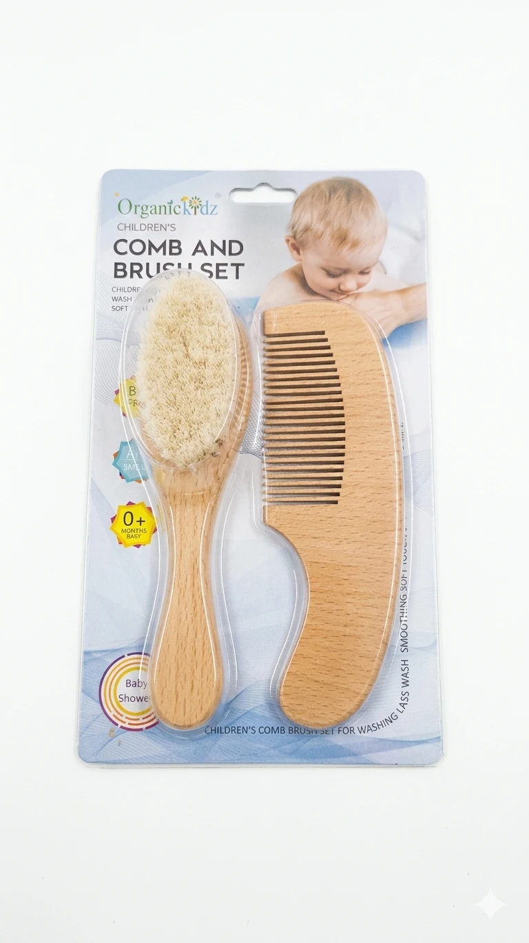Organic Kidz comb and brush set