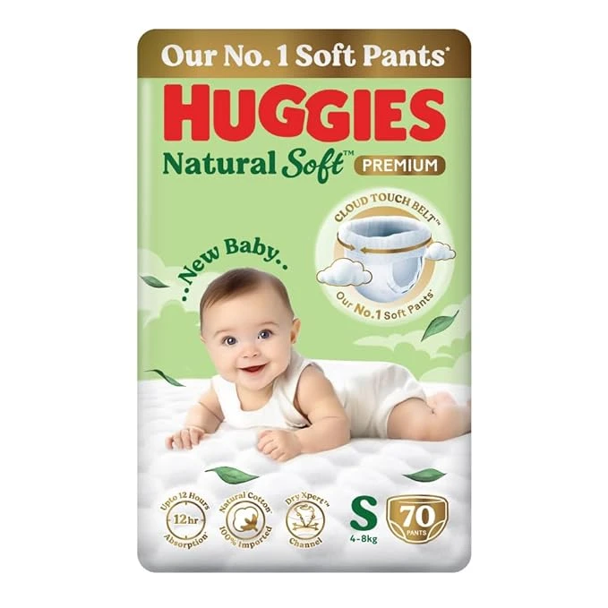 Huggies Natural Soft Premium S 70 diapers