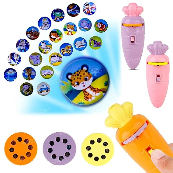 Zest 4 Toyz 2 in 1 Carrot Shape Projector and Flashlight Toy for Kids