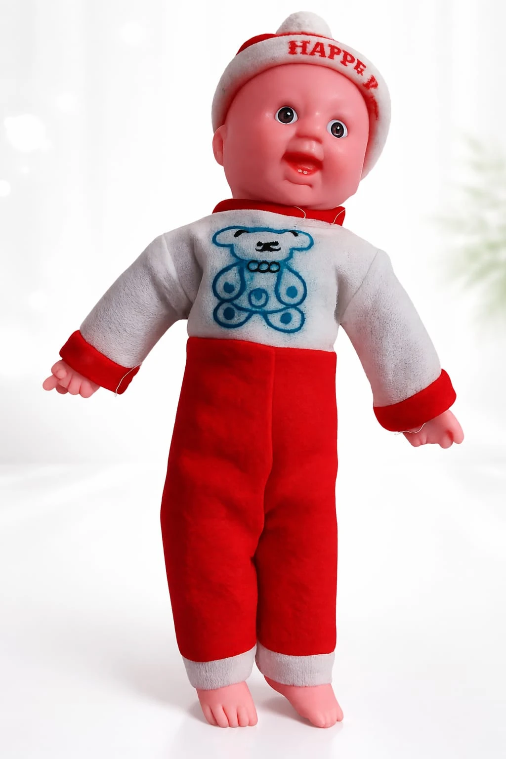 Dimitra Cute Baby Boy Doll – Soft Plush Teddy Toy with Touch Sensor, Talking & Musical