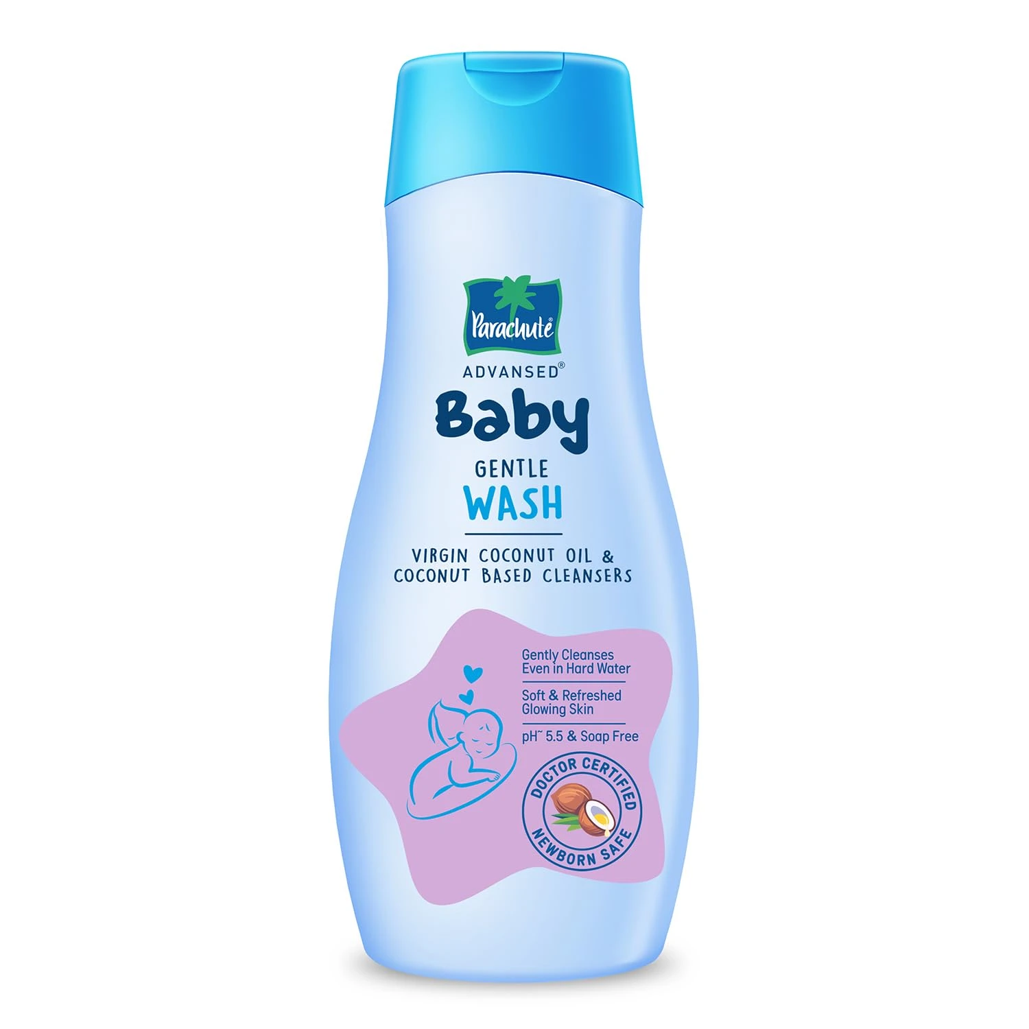 Parachute Advansed Baby Gentle Wash for New Born | Enriched with Virgin Coconut Oil  410 ml