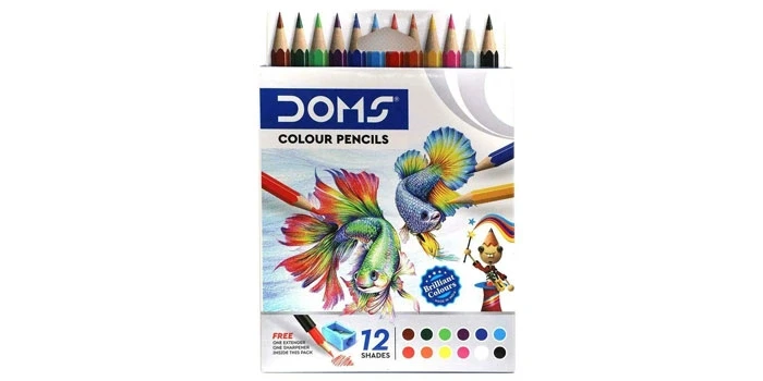 Doms Colour Pencil Small Includes One Sharpener