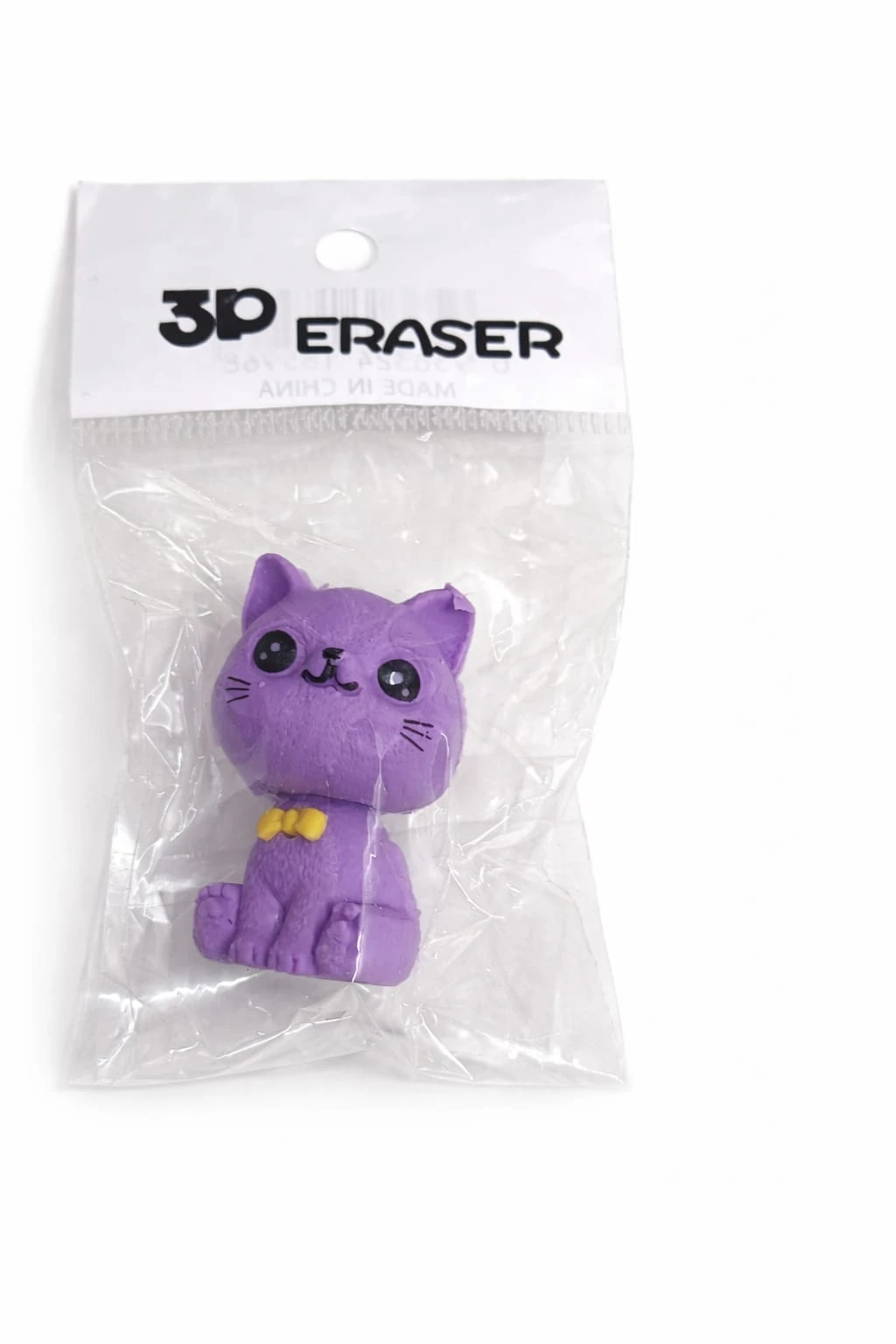 Cute cat Character Eraser for Kids – Soft Rubber Cartoon Eraser