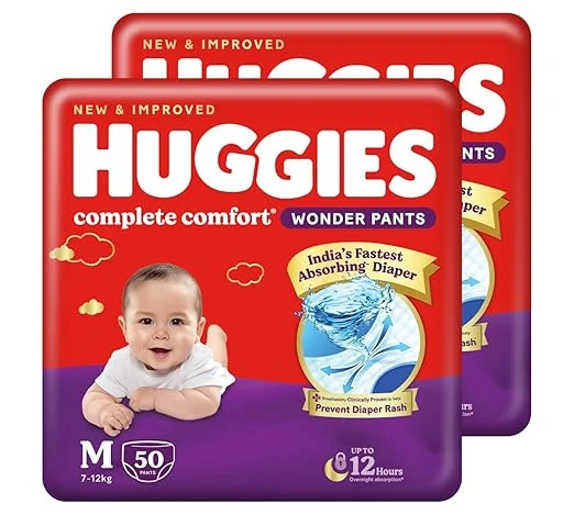 Huggies M 50 (pack of 2) 50pcs Each