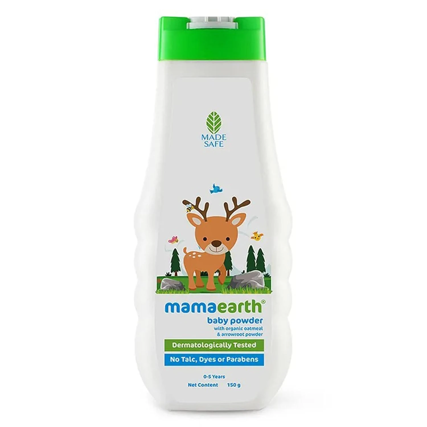 Mamaearth baby powder with organic oatmeal & arrowroot powder for Babies, 150g
