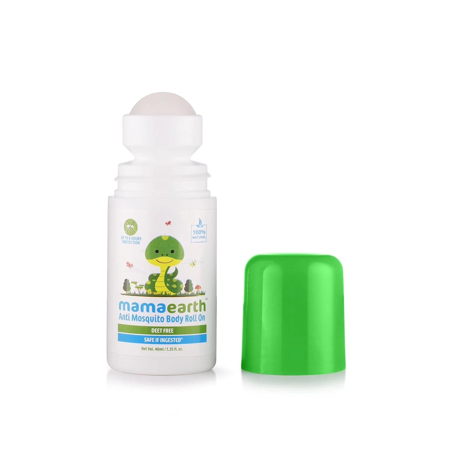 Mamaearth Natural Anti Mosquito Body Roll On for Indoor & Outdoor use, Mosquito Repellent, DEET Free, Protects from Dengue, Malaria