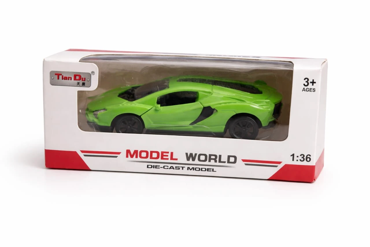 model world die cast model super car 1:36(green colour)