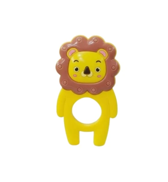 Organic Kidz Silicone Baby Teething Lion Shape Yellow Color Teether
