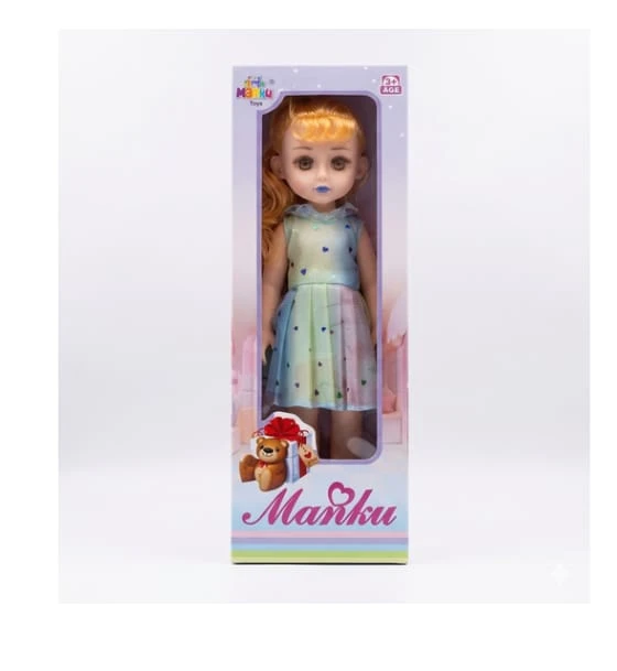 Manku Baby Girl Doll  Multicolour Dress