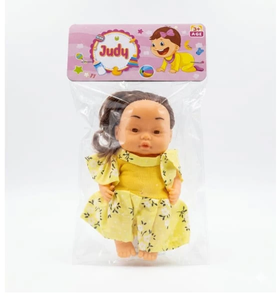 Manku Judu Cute Baby Girl Doll Yellow Dress