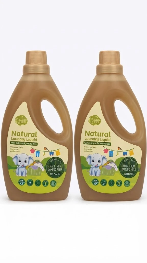 Cuddle Care Laundry Liquid 500ml | Baby Safe Natural Detergent Liquid - ( Pack of 2 )