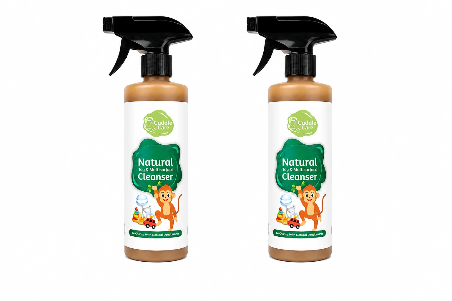 Cuddle Care Natural Multi-Surface & Toy Cleaner Spray 500ml ( Pack Of 2)