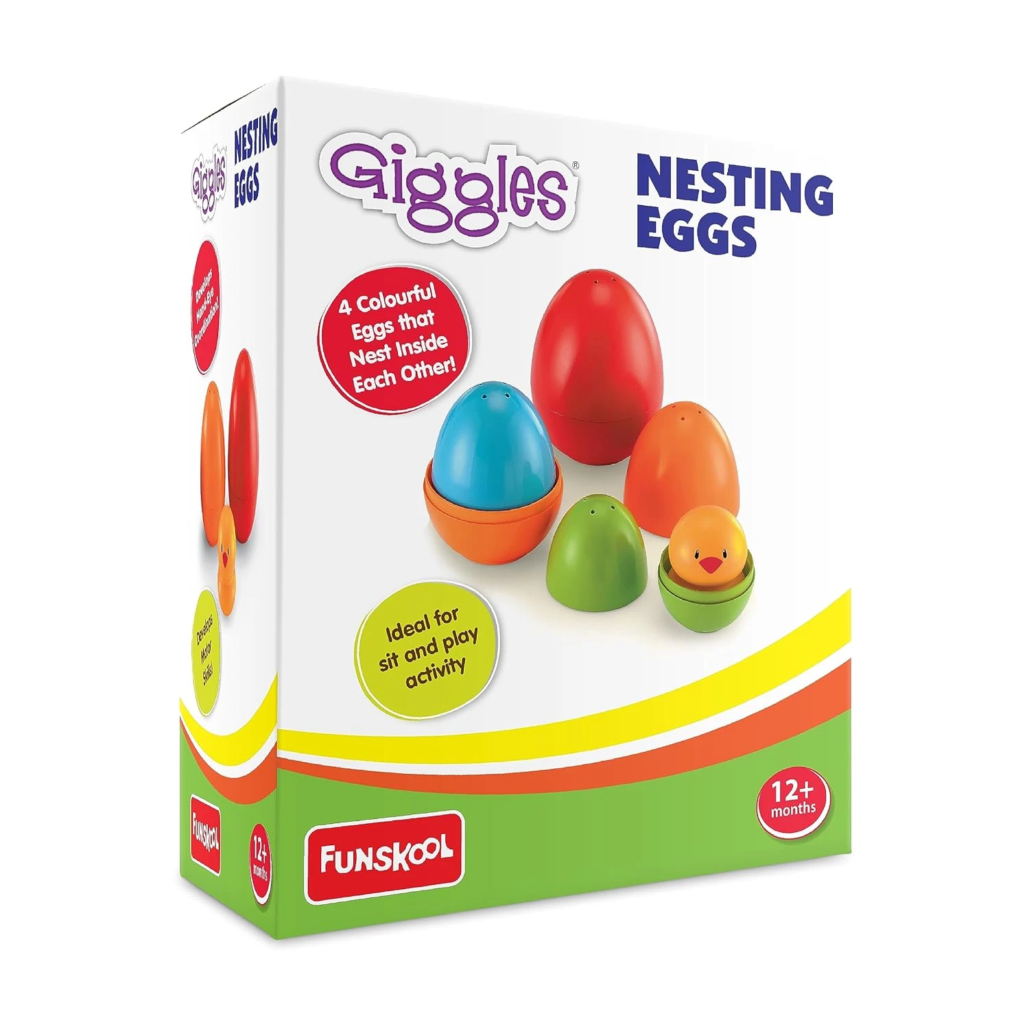 Giggles Funskool Plastic Eggs Nesting Toy