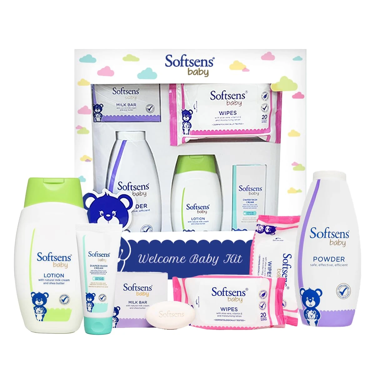 Softsens Welcome Baby Kit | Gift Set for Babies|6 in 1 set