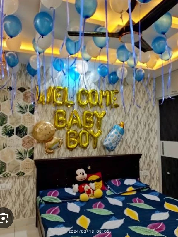 Welcome Baby Boy Room Decoration