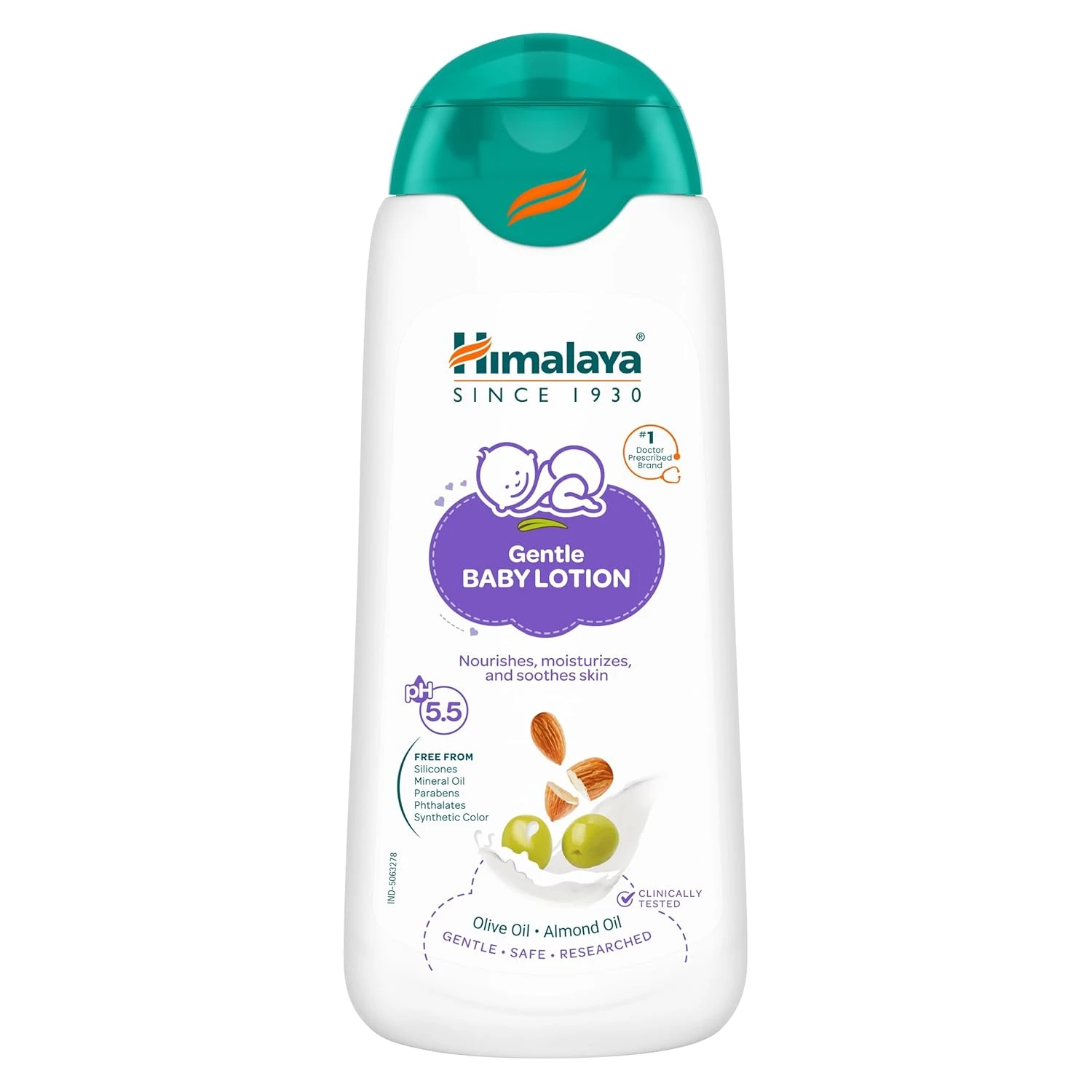 Himalaya Babycare Himalaya Gentle Baby Lotion | with Almond oil, Olive oil,| 100 ml
