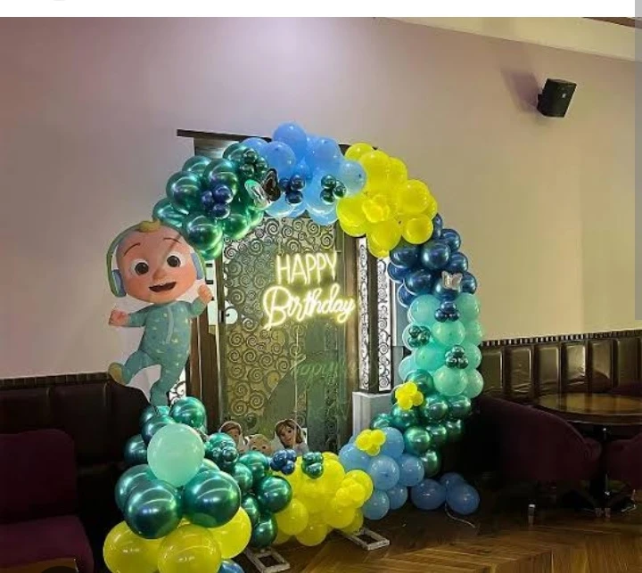 Cocomelon Theme Balloon Birthday Decoration