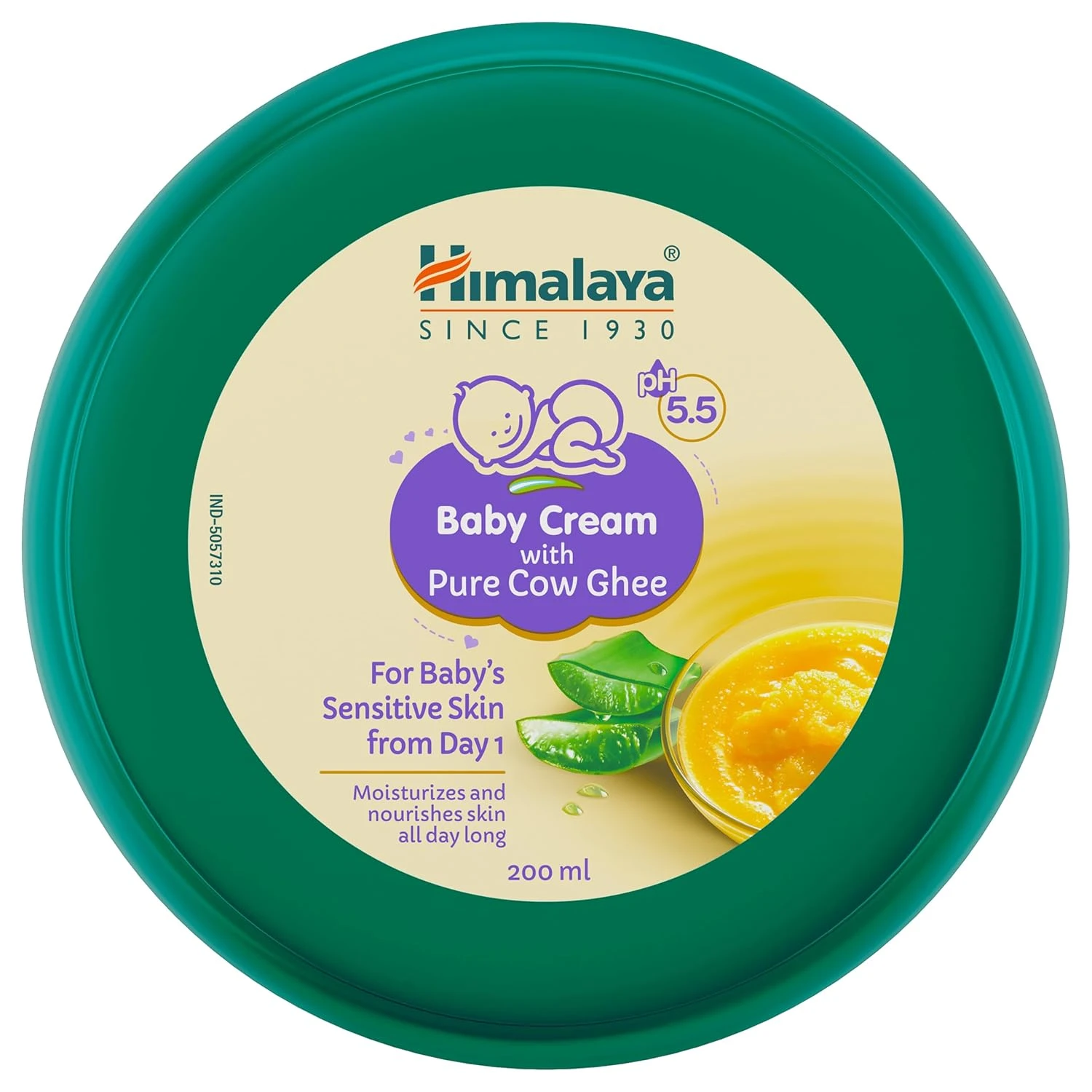 Himalaya Baby Cream with Pure Cow Ghee & pH5.5 (200ml)