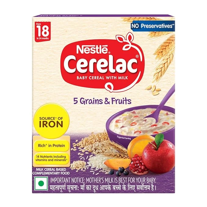Cerelac Baby Cereal With Milk 5 Grains and Fruits