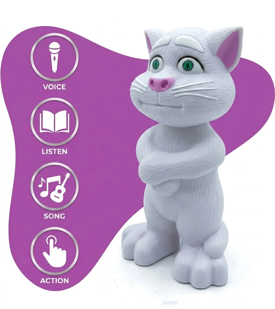 Intelligent TOY CAT -( WHITE )