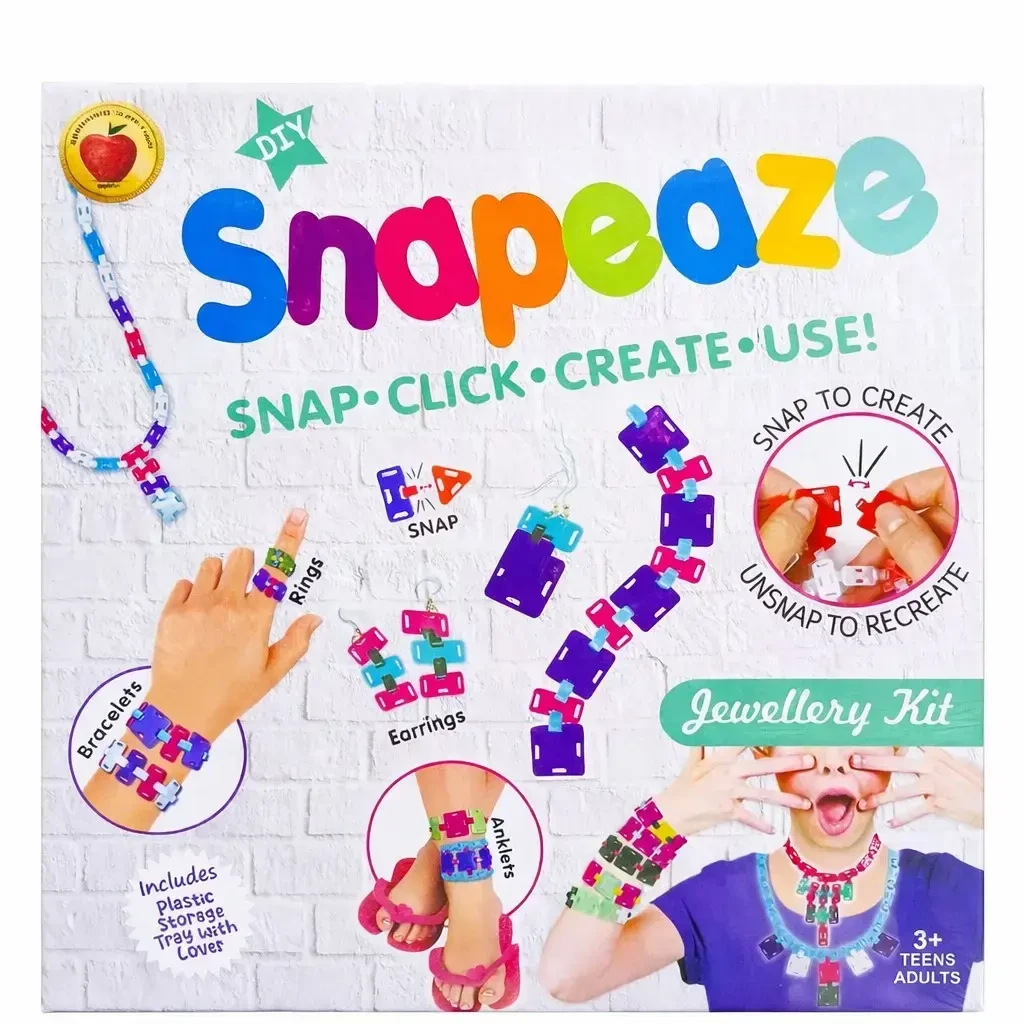 SNAPEAZE Jewellery Bracelet Making kit for Girls Craft Bead Art Charms Set
