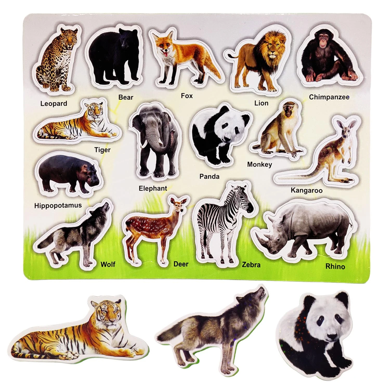 FunBlast Animal Eva Puzzle Board for Kids