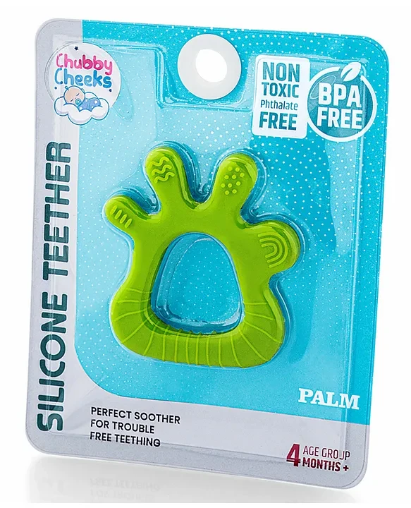 Chubby Cheeks Palm Shaped Silicone Teether