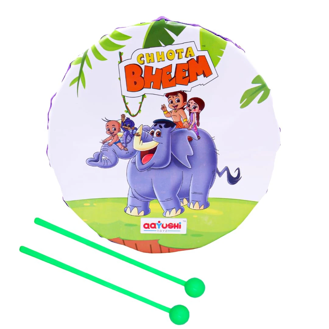 Colorful Musical Drum Toy for Kids  Chhota Bheem-Themed for Rhythm & Creativity