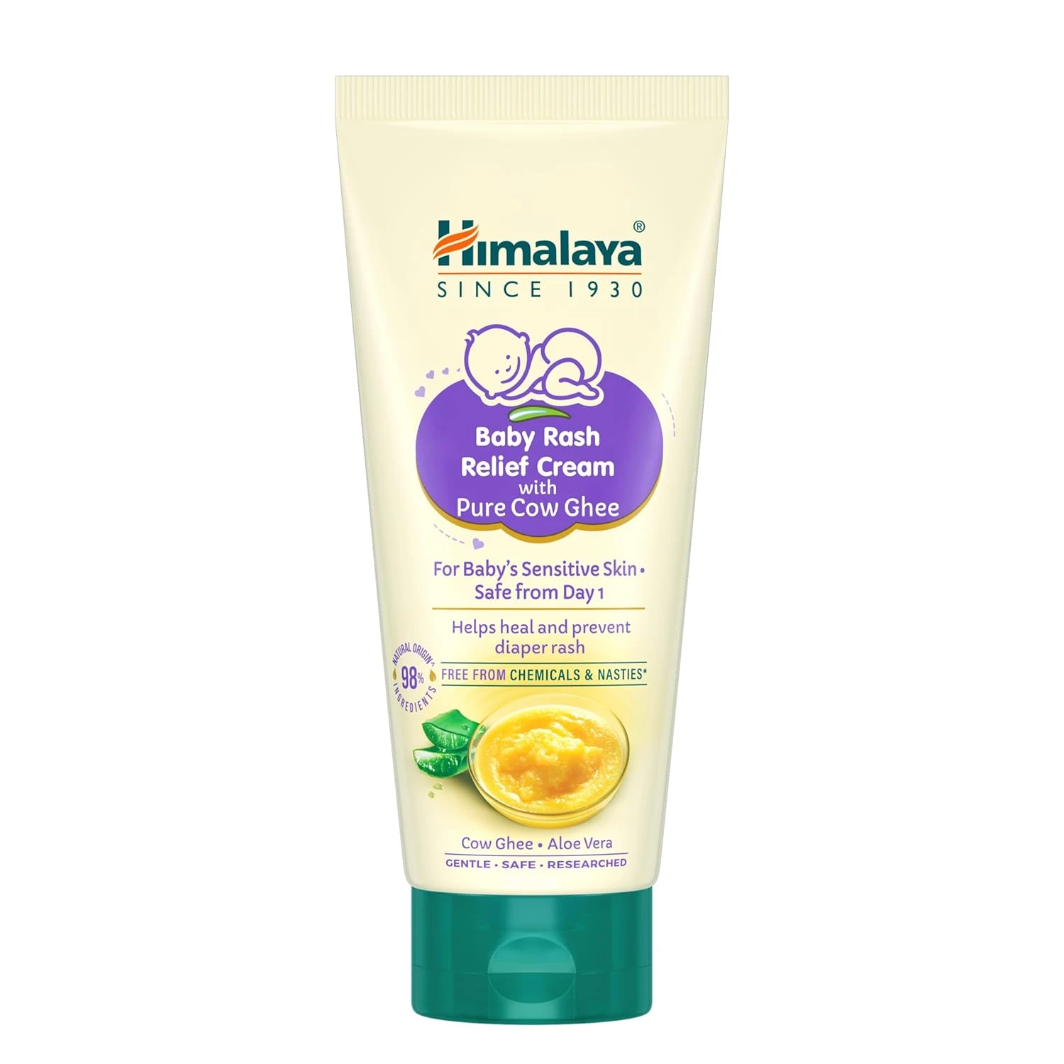 Himalaya Baby Rash Relief Cream with Pure Cow Ghee 50G |