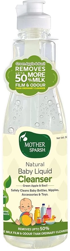 Mother Sparsh Plant Powered Natural Baby Liquid Cleanser - 500 ml
