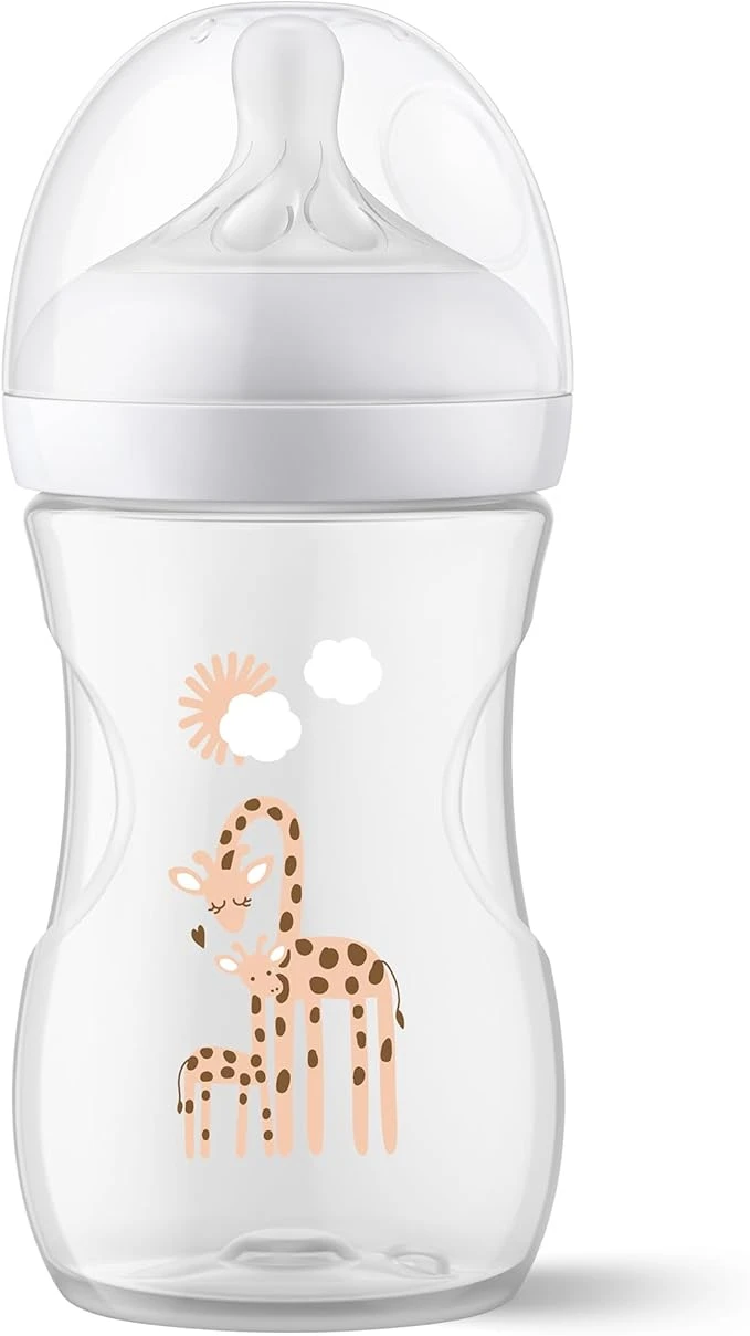 AVENT Philips Natural  Baby Bottle - 260ml (Giraffe  Print)