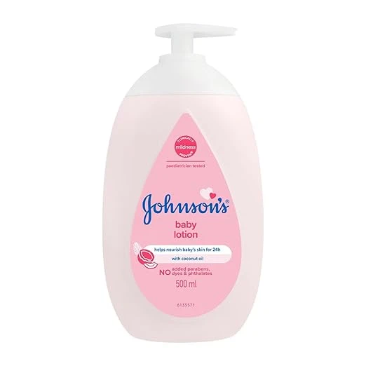Johnson's Baby Lotion | 100% Natural Plant Oil Based | 24H Moisturized & Soft Skin | 500ml