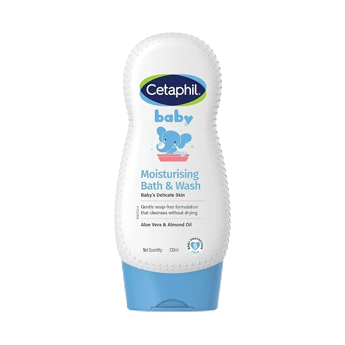 Cetaphil Baby Moisturising Bath & Wash Aloe vera & Almond oil - 230ml