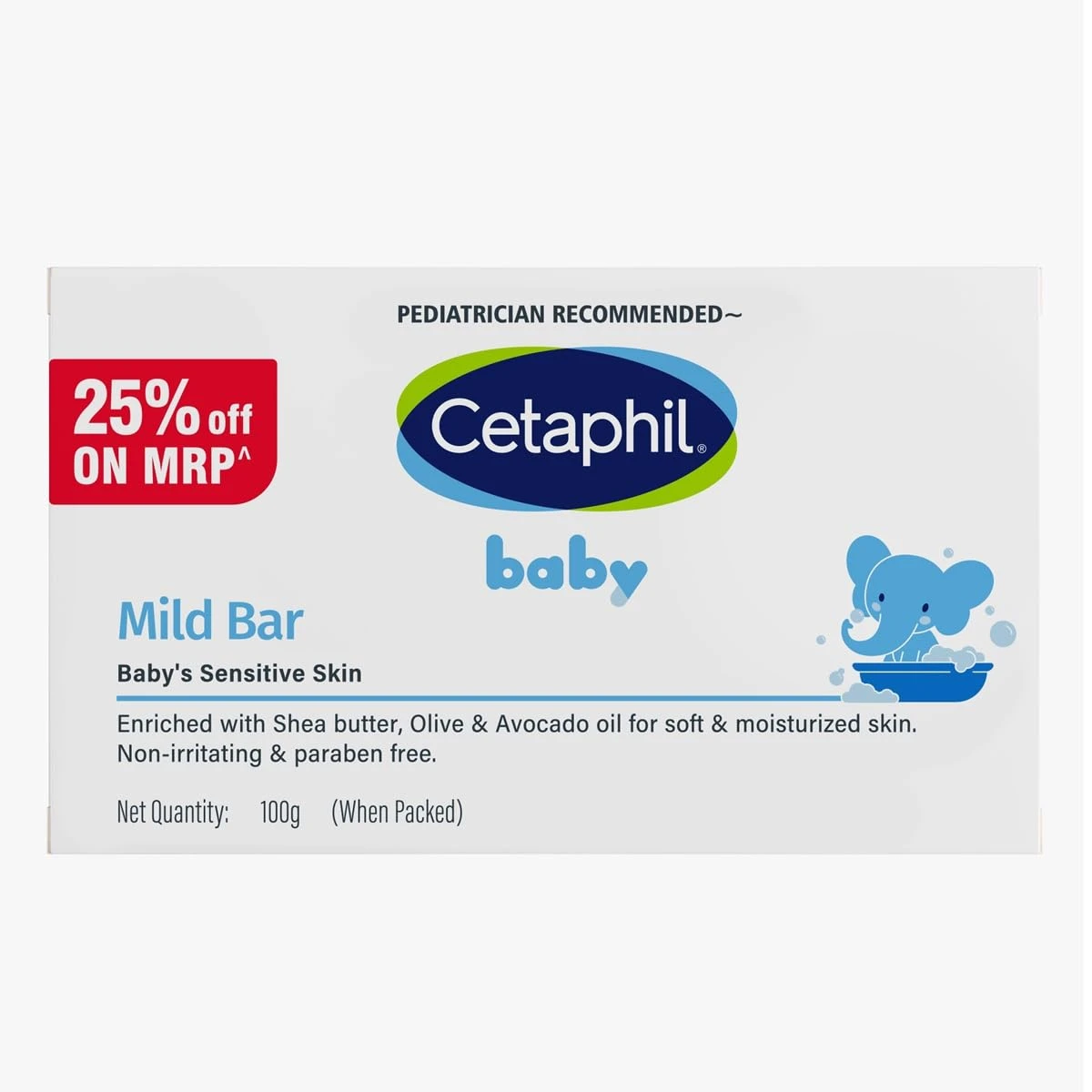 Cetaphil Baby Mild Cleansing Bar for Newborns & Babies 100 gm |