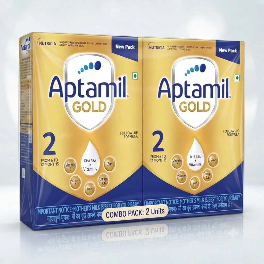 Aptamil Gold 2 Follow up Infant Formula Powder Stage 2 -400gms- ( Pack Of 2)