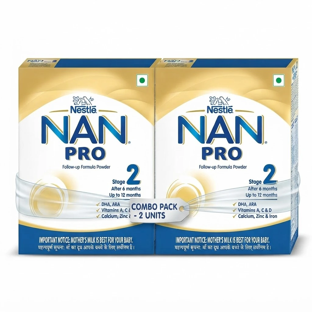 Nestlé NAN PRO 2 Follow-up Formula Powder -, Stage 2, 400g -( Pack Of 2 )