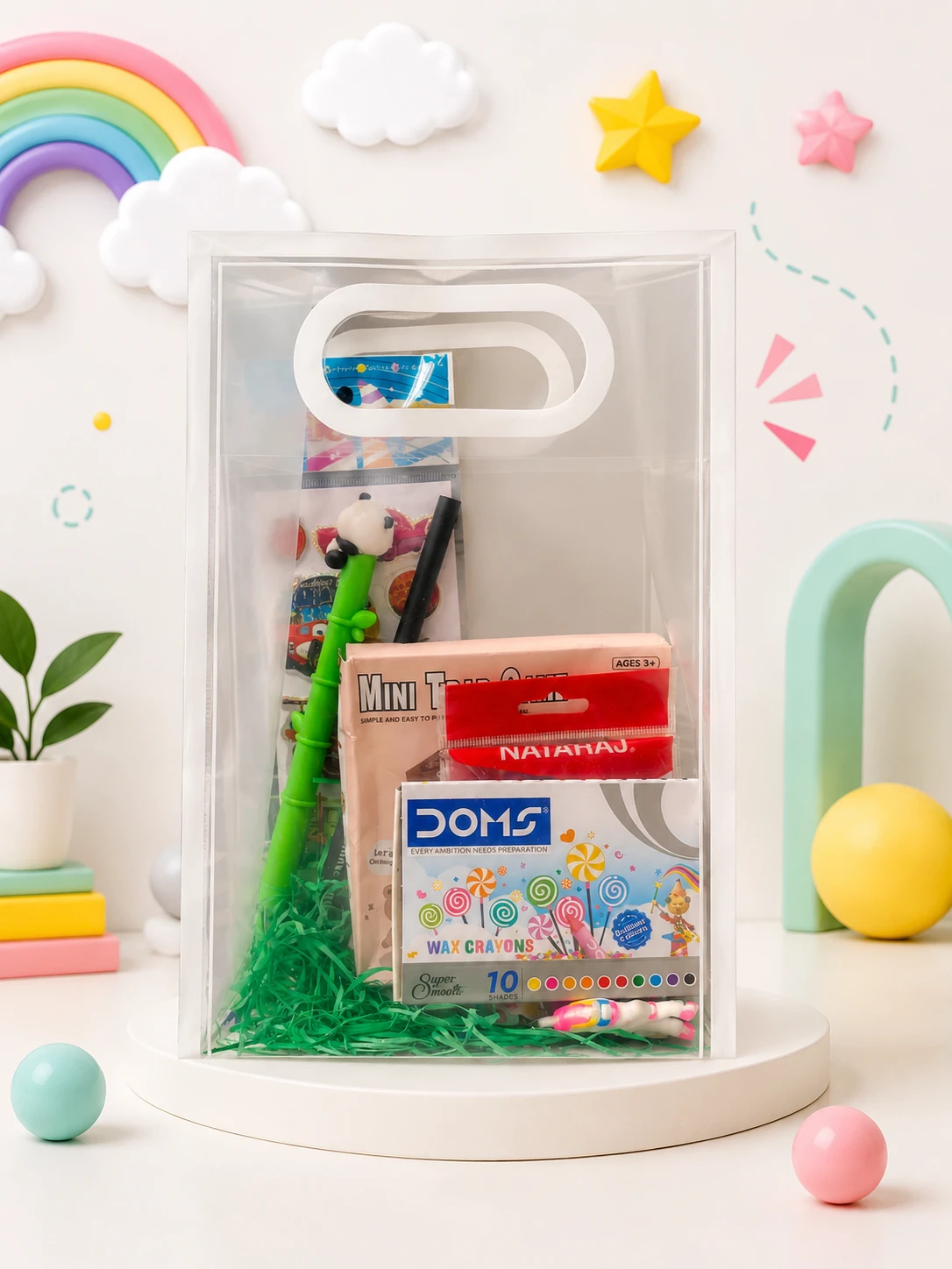 Mini Trap Game & Fun Stationery Rakhi Hamper