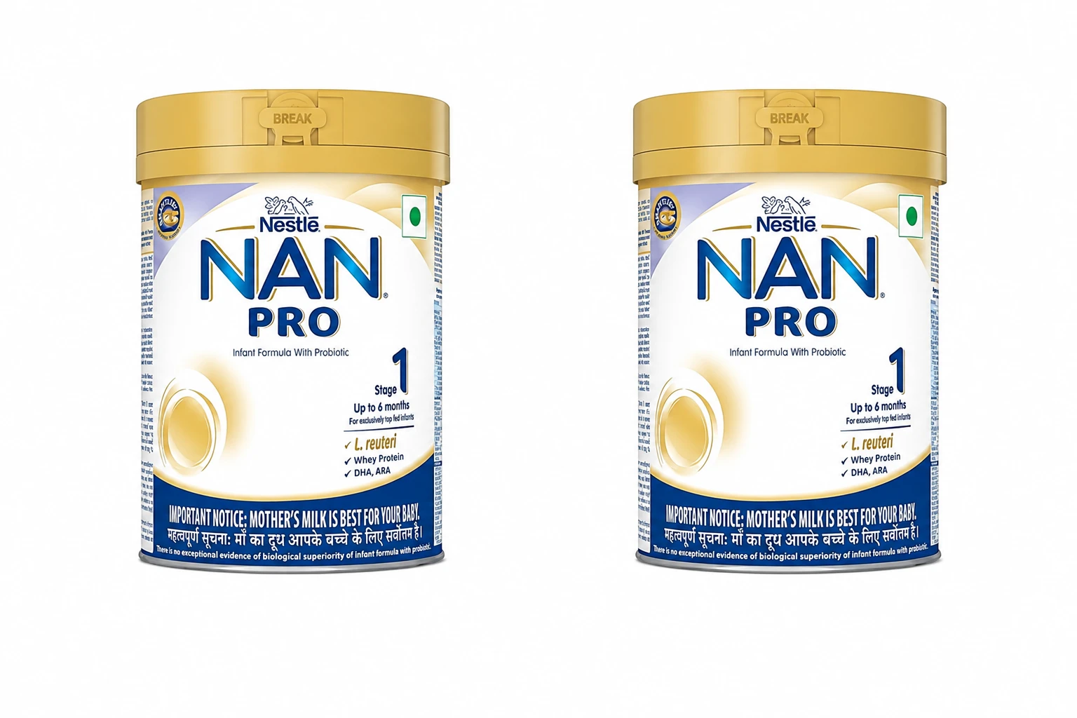 NAN PRO Stage 1 TIN- 400g (Pack of 2)