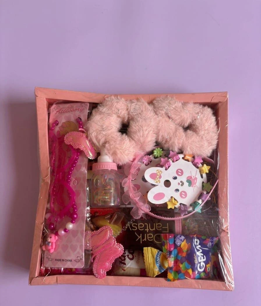 Pink Glam & Treats Kids Gift Hamper