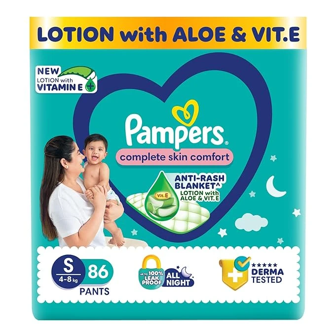 Pampers Complete Skin Comfort Pants, (S) - 86 Count